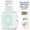 Green, variant on Bluetooth Mini Sticker Printer Inkless Thermal Photo Printer with 5 Rolls and Sticker Compatible with Android iOS for Instantly Print Fun, Retro-Style Photos, Photo Journal Notes Memo