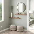 thumbnail image 4 of Ballucci 36" Floating Shelves, 2-Pack Wood Wall Shelf Set with Invisible Brackets, 6" Deep, Rustic Brown, 4 of 8