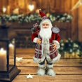thumbnail image 1 of Simulación Santa Claus Santa Estatuas Y Estatuillas Muñeca de Peluche Ornamento de Navidad Coleccionables Mostrar Decoraciones de 1 Yotijar Figuras de Santa Claus, 1 of 8