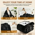 thumbnail image 5 of WISHEAD Electric Heated Blanket Twin 62''x84''Size Faux Fur Heating Blanket 5 Heating Settings, 10h Timer & Overheat Protection, Machine Washable, Soft Flannel and Sherpa Full Body Warmth,Black, 5 of 9
