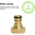 thumbnail image 3 of 2 Pack Brass Garden Hose Tap Connector (3/4) Quick Hose Adaptor Accessories, 3 of 3