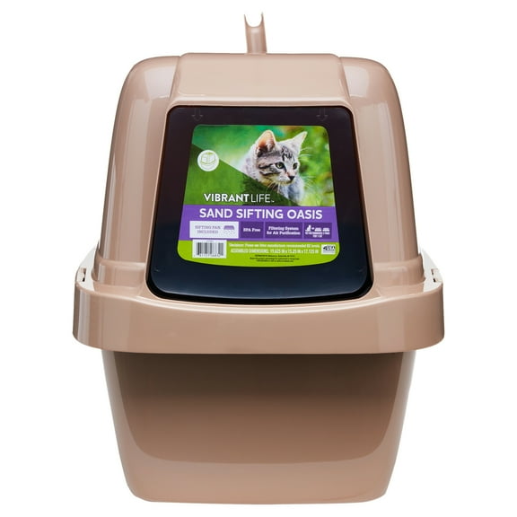 Vibrant Life Sand Sifting Oasis Cat Litter Box