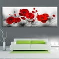 thumbnail image 5 of Unframed Red Poppy Rose Flower Canvas Print Art Wall Painting Picture Living Room Decors, 5 of 8