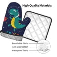 thumbnail image 4 of KLL Dinosau Space Explorer Pattern Oven Mitts and Pot Holders 2pcs Sets for Kitchen, Oven Mitt Heat Resistant 536°F, Oven Gloves for Kitchen,Cooking and Baking, 4 of 7
