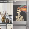 thumbnail image 3 of Yayeee Magnetic Dishwasher Cover for The Front Decoration Home Kitchen Machine Sticker Protector, Black Skeleton, 3 of 6