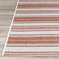 thumbnail image 4 of Couristan Monaco Marbella Indoor / Outdoor Area Rug, Coral-Ivory-Pewter, 2'3" x 11'9" Runner, 4 of 6