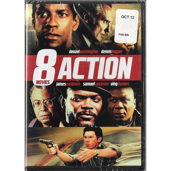 8 Action Movies (DVD, 2-Disc Set) NEW
