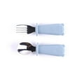 thumbnail image 1 of Stainless Steel Fork Spoon Set with Silicone Handle Durable Tableware for Kitchen Dining Camping Travel Picnic BBQ Party, 1 of 3