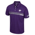 thumbnail image 2 of Men's Colosseum  Purple Kansas State Wildcats No Problemo Polo, 2 of 3