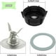 thumbnail image 2 of For Oster Blender Replacement Parts Blender Ice Crusher Blade with Jar Base Cap,for Aspas Para Licua, 2 of 5
