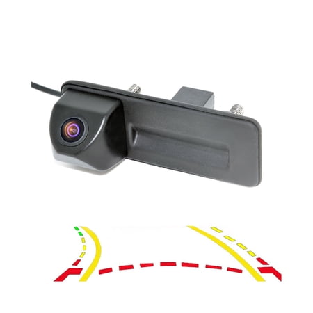 Dynamic Trajectory Tracks Parking Line RearView Reverse Trunk Handle Camera For AudiA1 Skoda Roomster Fabia Yeti Superb