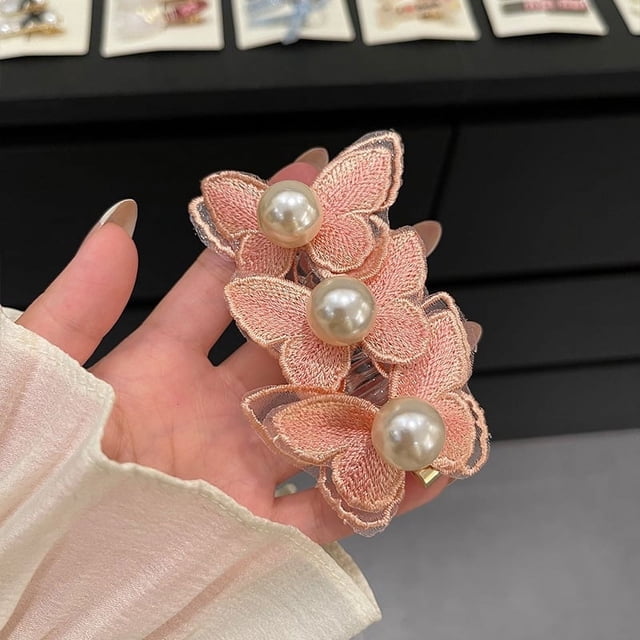 Big Save,HWRETIE Hair Clip,Pers Clearance,Elastic Coil,S Hair Ponytail Braids Fixed Hair Rope Pearl Head Rope with Advanced French Telephone Line Hair Loop and Horsetail Weaving Tool
