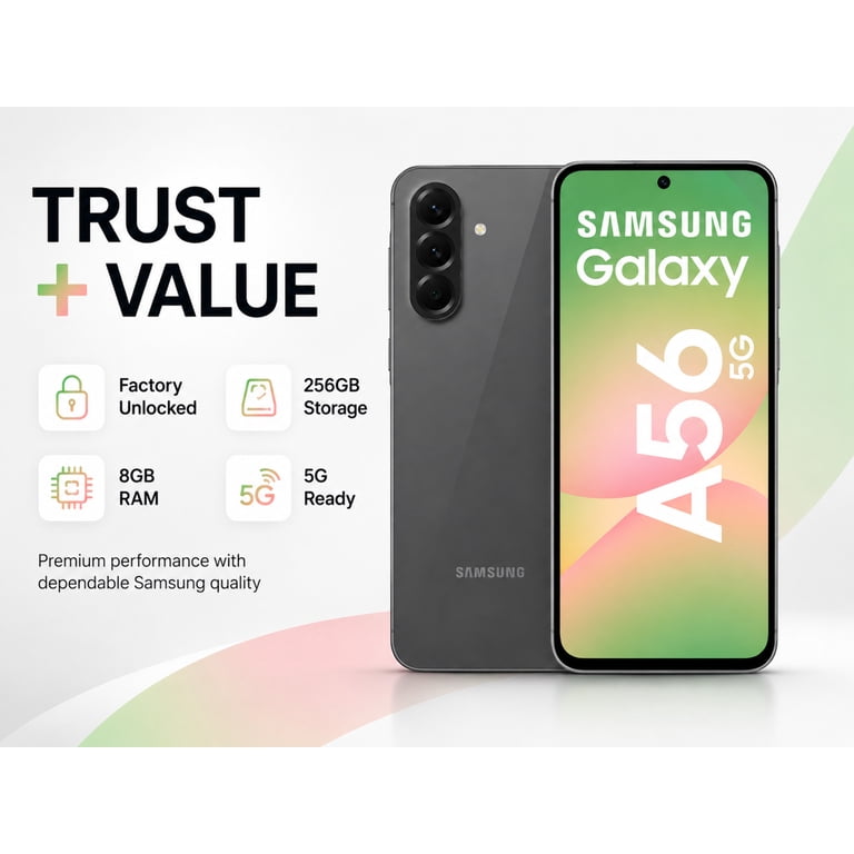 Samsung Galaxy A56 5G A566B Dual SIM 256GB ROM 8GB RAM GSM