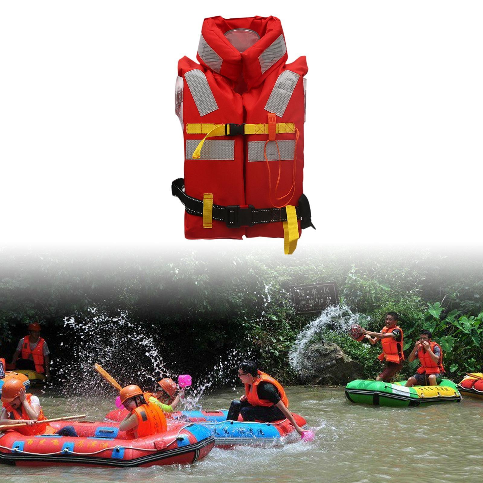 DimyFew Marine Life Jacket Lightweight Life Vest for Beach Gear Buoyancy Watersports Adults Hooded