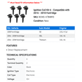 thumbnail image 2 of Ignition Coil Kit 6 - Compatible with 2016 - 2018 Ford Edge - Autopart Premium, 2 of 2