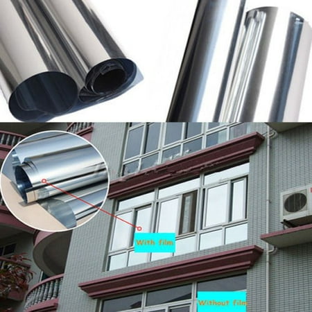Solar Window - 70% VLT Solar Reflective One Way Mirror Privacy Window Film Insulation Stickers Window Decorative