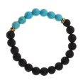 thumbnail image 1 of s de yoga elástica con de para hombre, brazalete de de 8 mm Azul Salvador Pulsera, 1 of 7