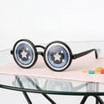 thumbnail image 4 of Huanglei Lunettes Rondes Rotatives pour Vertiges Lunettes Intéressantes Lunettes Amusantes pour Fête Photographie, 4 of 4