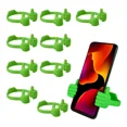 thumbnail image 1 of 10 Pz Soporte Manitas Base Porta Celular Ok Like Mayoreo Color Verde, 1 of 8