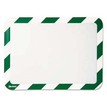 Tarifold P194945 High Visibility Safety Frame Display Pocket-Magnet Back, 10.25 x 14.5, Green & White