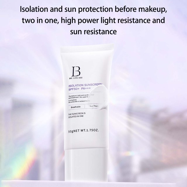 XWSHYW Protectores Solares Aislamiento Protector Solar Protección de Verano Aislamiento Protector Solar Hidratante E Iluminador de Larga Duración