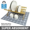 thumbnail image 2 of Drymate XL Dish Drying Mat, Oversized (19”x24”), Low-Profile, Super Absorbent, Quick Dry Fabric, Waterproof & Slip-Resistant, for Kitchen Counter, Trimmable, Easy to Clean (USA Made)(Indigo Grey), 2 of 7
