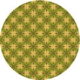 thumbnail image 1 of Ahgly Company Machine Washable Indoor Round Transitional Brown Area Rugs, 6' Round, 1 of 7