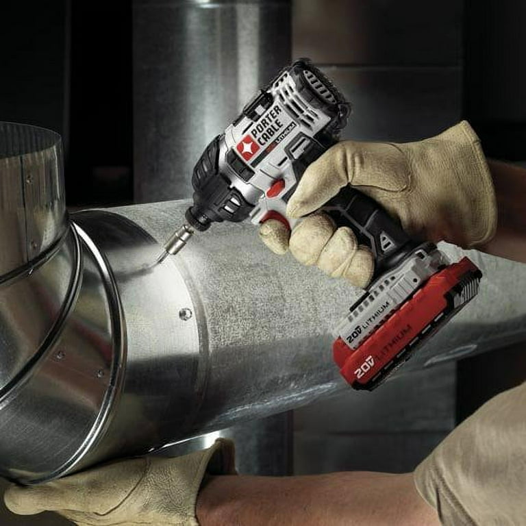 PORTER CABLE 20V MAX Cordless Impact Driver Kit 1 4 Inch Tool