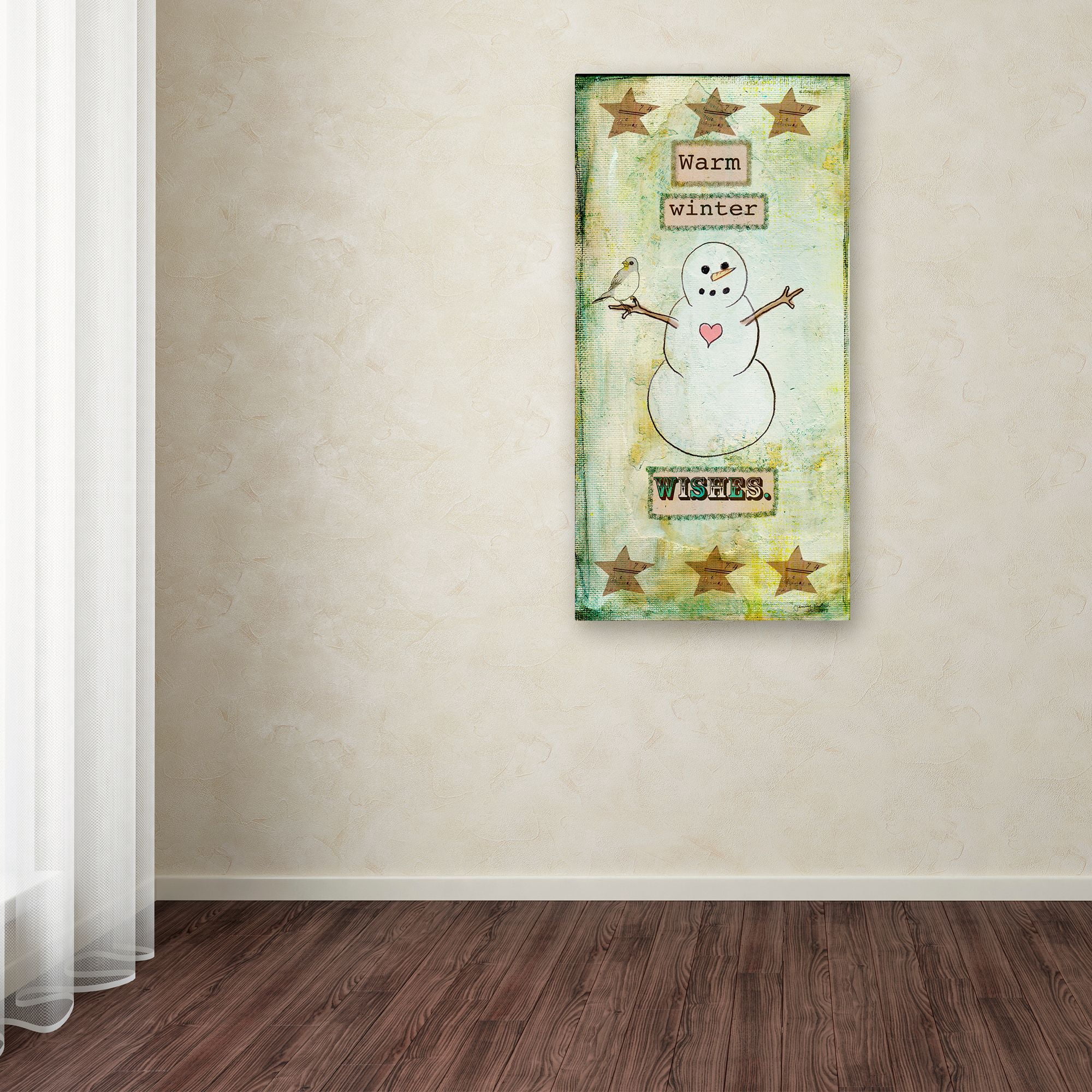 Trademark Fine Art 'Warm Winter Wishes' Canvas Art by Tammy Kushnir
