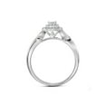 thumbnail image 2 of FB Jewels 14kt White Gold Womens Princess Diamond Bridal Wedding Engagement Ring Band Set 1/2 Cttw, 2 of 3