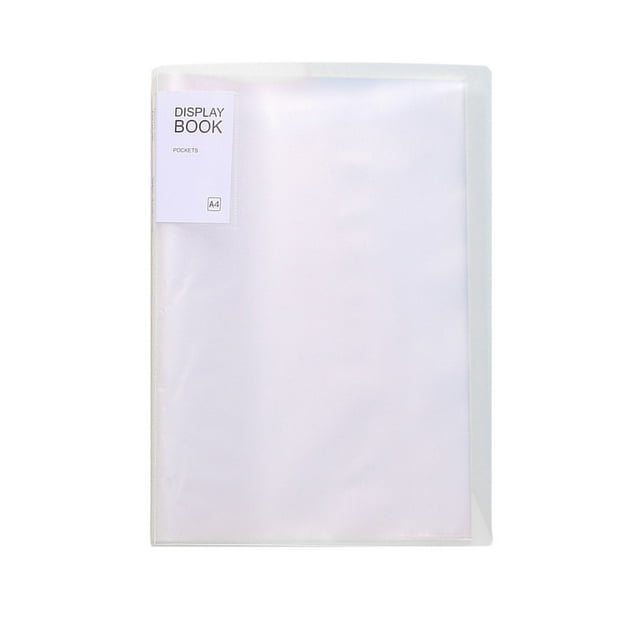Sentmoon Document Folder File Folder Organizer A4 Rhinestones Art Storage Portfolio Book Binder Plastic Sleeves Craft Collection Display for Diamonds Beads Organization