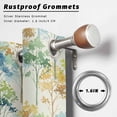 thumbnail image 2 of Outdoor Curtains for Patio Waterproof, Watercolor Forest Colorful Outdoor Privacy Panels Grommet, Abstract Art Modern Trees Blackout Outside Curtains for Porch/Cabana/Pergola/Gazebo 54"x95", 2 Panels, 2 of 8