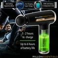 thumbnail image 4 of Millonessentials V2Pro Deep Tissue Muscle Massager - Percussion Massage Gun - 20 Speeds - 10 Heads, 4 of 8