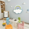 thumbnail image 4 of LUVODI Creativity Blue Cloud Ceiling Light Rainbow Balcony Pendant Light for Playroom, 4 of 14