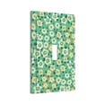 thumbnail image 2 of ZICANCN Outlet Covers Wall Plate, Green Cute Fresh Daisy Light Switch Cover Decorative, Duplex Toggle Combo 1-Gang, 2 of 9