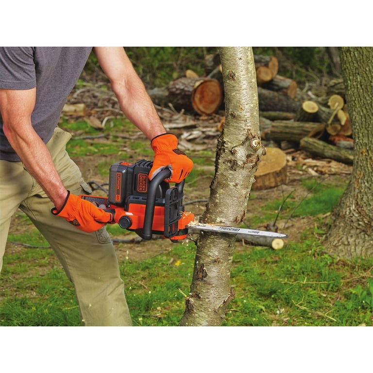 BLACK+DECKER 40V MAX Cordless Chainsaw with Extra Battery, 2.0-Ah (LCS1240  & LBX2040)