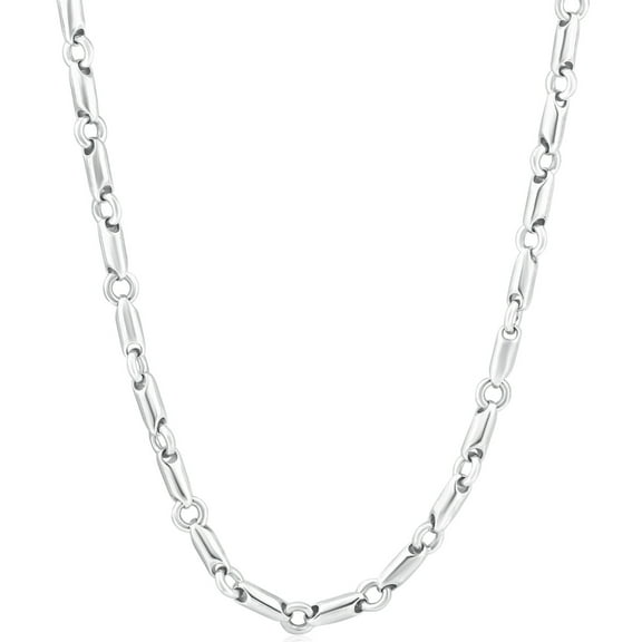 Pompeii Men's 14k Gold (69gram) or Platinum (129gram) 6.5mm Link Chain Necklace 24" (,)