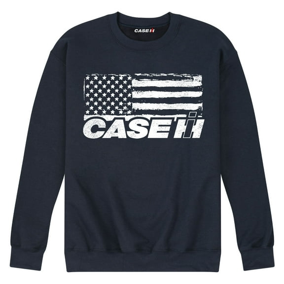 Case IH Flag - Men's Crew Neck Fleece Pullover