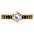 thumbnail image 4 of Round Brilliant Black Diamond Rings Gift Ring Box Authenticity Cards 3/4 CT TW 14K Gold ( I, I1), 4 of 5