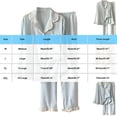thumbnail image 4 of Blmnix Blue Matching Christmas Pajamas Cotton Loungewear Pajama Pant Long Sleeve Winter Clothing, 4 of 4