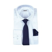 Slim Fit Button Down Men’s Dress Shirts with Matching Tie Sweatproof Casual Long Sleeve Shirt