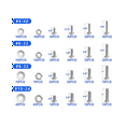 thumbnail image 3 of 1110PCS Nuts and Bolts Assortment Kit, Stainless Steel Kit with Screws, Nuts, Bolts and Washers( 4-40 6-32 8-32 10-24), 3 of 5