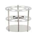 thumbnail image 1 of MasteelfCA Stainless Steel Countertop/Wall Mount Circle Toothbrush Holder Stand Metal Toothpaste Holder Tooth Brush Stand for Bathroom, Holds One Toothpaste and Six Toothbrushes, 1 of 7