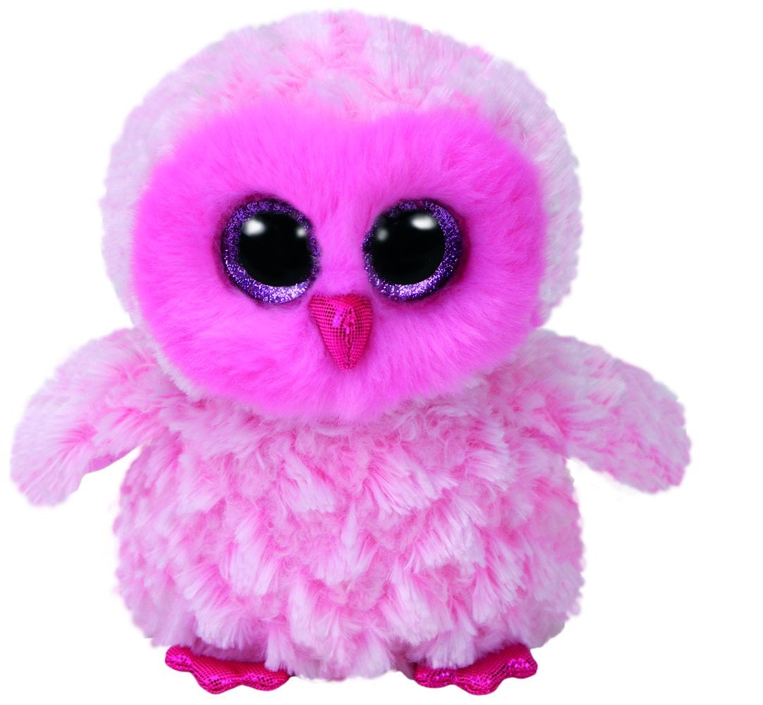 TY BEANIES BOOS  owl Twiggy Stuffed doll 6" in hand 