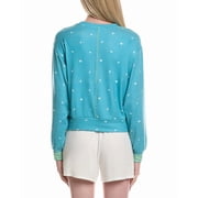 PJ Salvage womens Electric Vibes Sweatshirt, xs, Blue