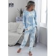 thumbnail image 3 of Conjunto Deportivo PRETTYGARDEN Mujer Jogger Azul Tie Dye Talla Large, 3 of 7