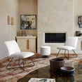 thumbnail image 4 of Dycanpo Modern Accent Chair, 5 Positions Recline Waterproof Living Room Chairs, 17″High, White, 4 of 9