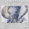 thumbnail image 4 of MYPOP Elephant Watercolor Tapestry Wall Decor Living Room Dorm Tapestries DIY 60 x 51 inches, 4 of 4
