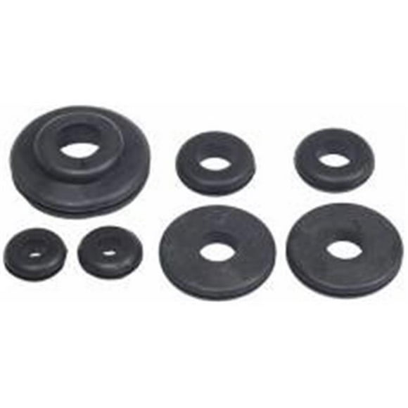 Painless Wiring PWI71901 0,31 à 1 Po ID Pare-Feu Oeillet 0,50 à 1,50 Po OD Caoutchouc Noir Kit