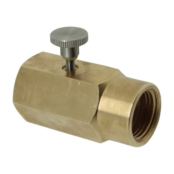 CO2 Refill Adapter for Soda Machine TR214 to CGA320 Connector Golden Metal Lightweight Practical Reusable